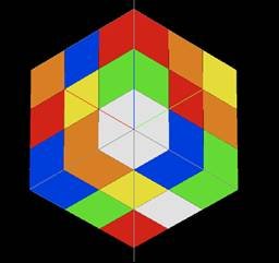 Figure 3: A simple voxellized phantom without transparency
